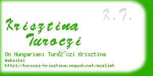 krisztina turoczi business card